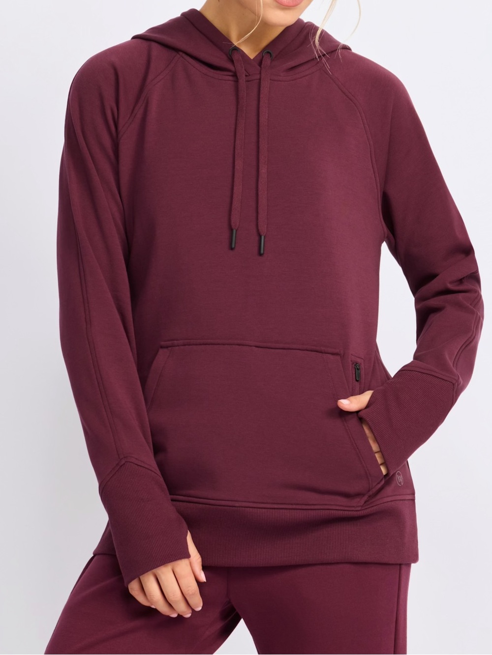 Wandersoft Dark Purple Medium Fleece Hoodie - Picture 9 of 11